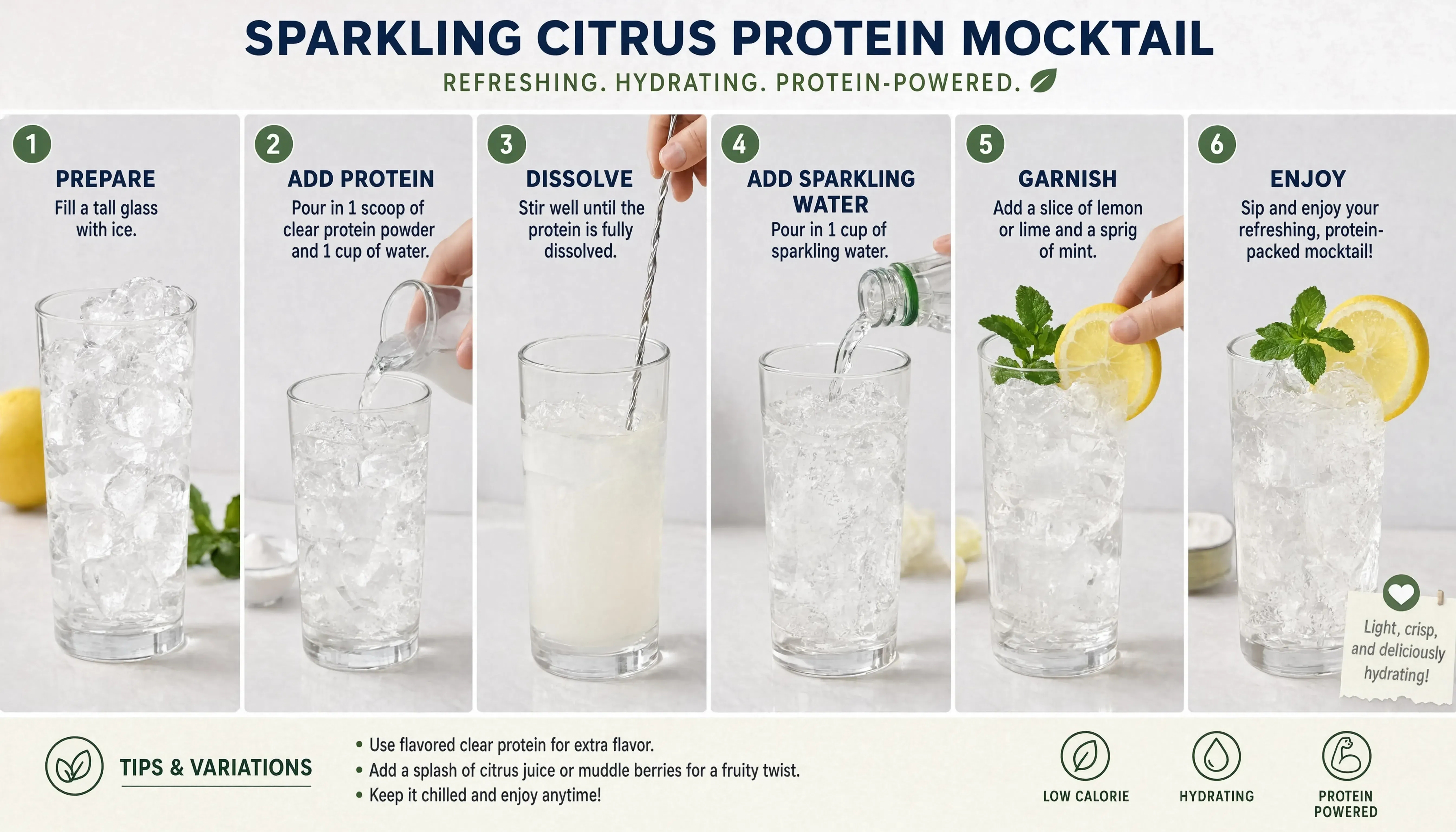 How to make homemade protein soda