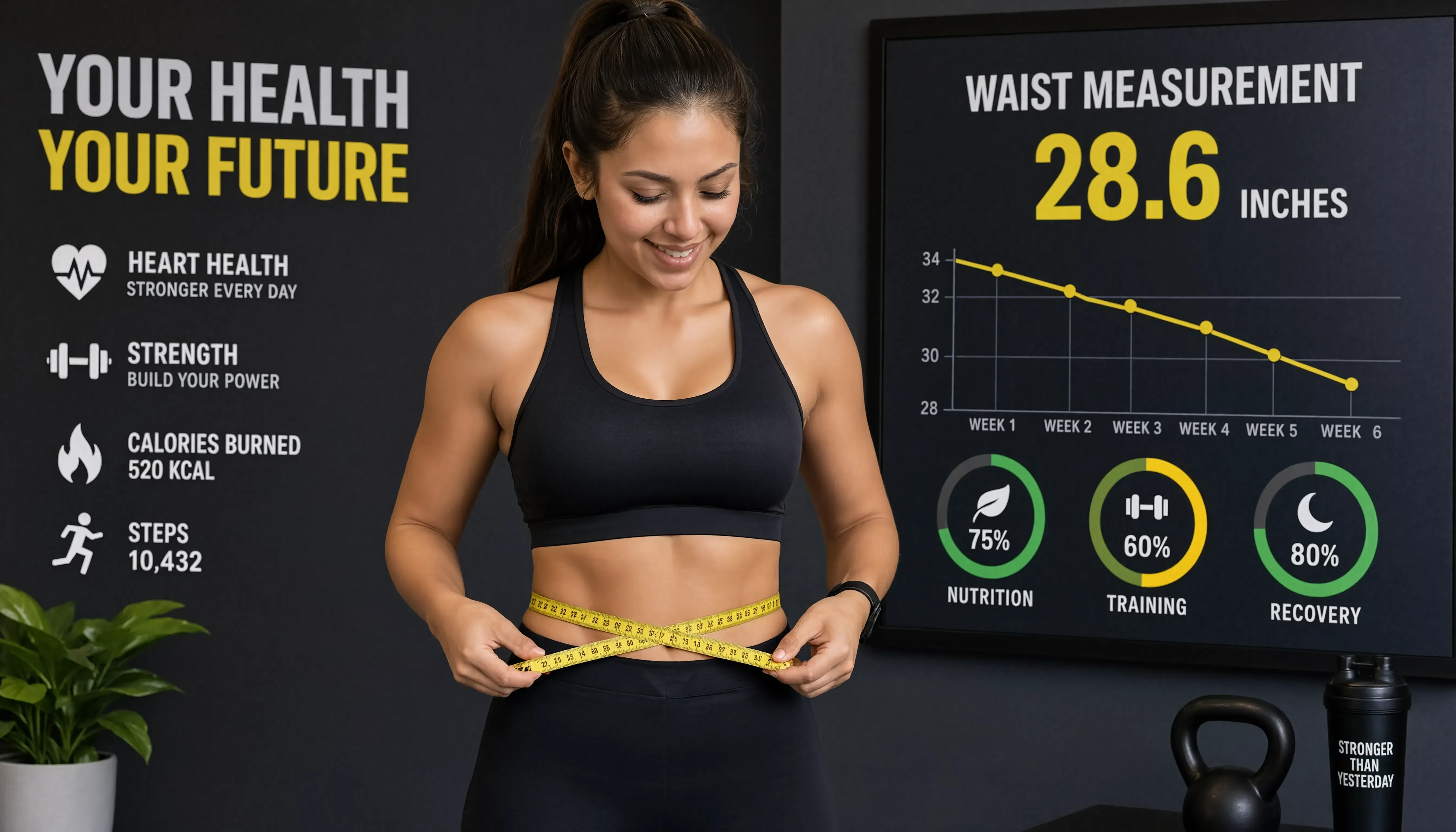 Waist-to-height ratio health risk benchmark chart