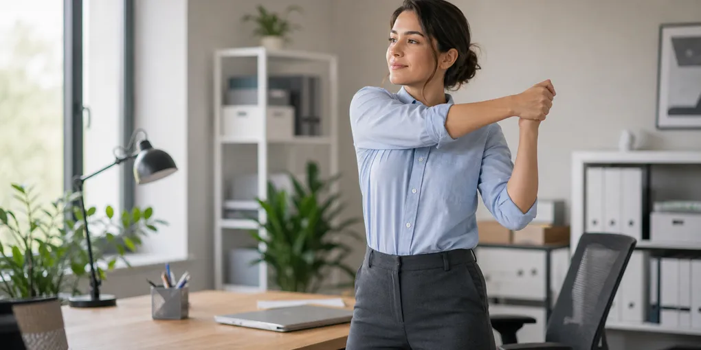 Desk Mobility Routine for Stiff Hips, Neck, and Shoulders